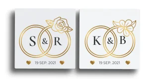 Wedding Ring Flora Logo Templates