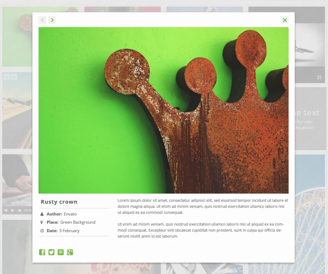 Media Grid - WordPress Responsive Portfolio — screenshot 1