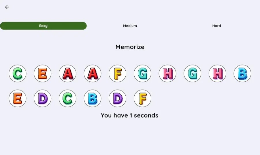 Match the Pairs Master - Brain Memory Game | Flutter Source Code — screenshot 2
