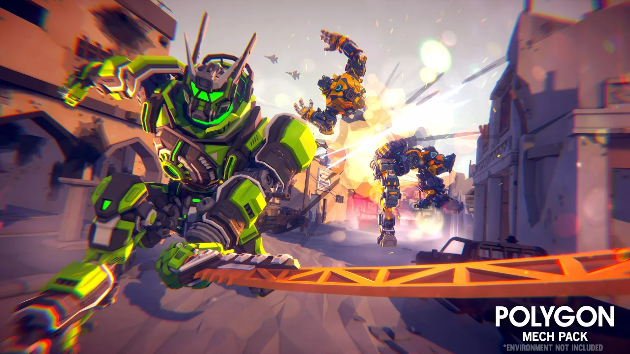 POLYGON - Mech Pack - Low Poly 3D Art by Synty — screenshot 4