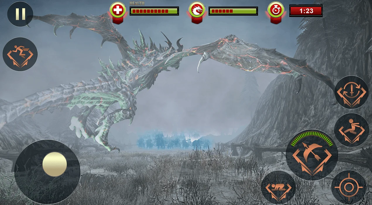 Battle of Mighty Dragons: Archery Games — screenshot 1