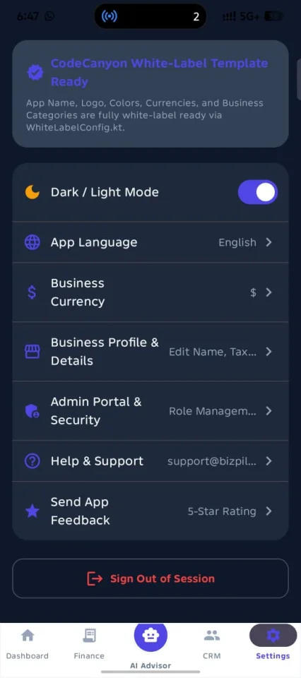 BizPilot AI Business Management & CRM Android App — screenshot 5
