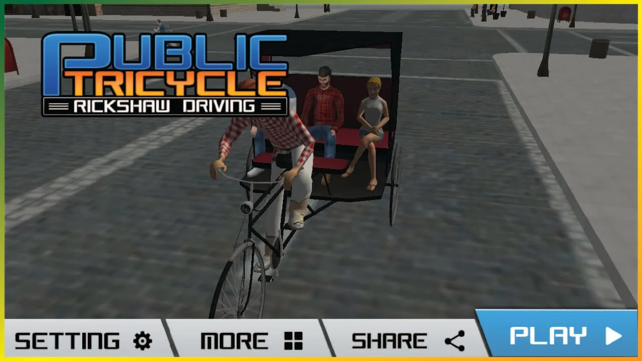 City Cycle Rickshaw Driver Simulator 64 Bit — screenshot 3