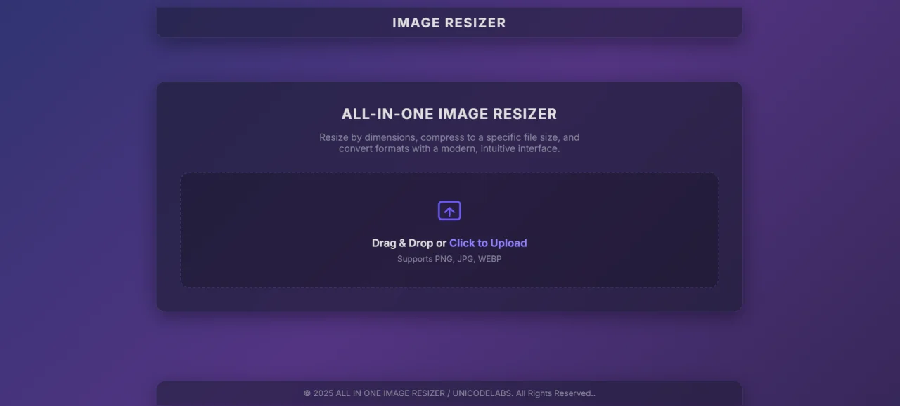 All in One Image Resizer — screenshot 1