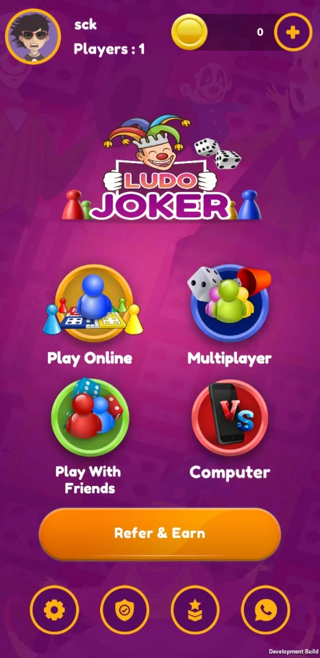 Ludo Joker with Online Multiplayers Real Money Game (Android + iOS) — screenshot 1