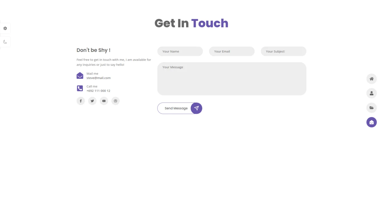 Portfolio Website Theme HTML, CSS, JS. — screenshot 4