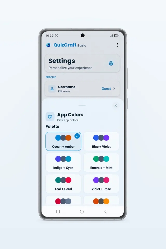 QuizCraft Basic - Android Quiz App Source Code — screenshot 5