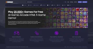 Gamio Arcade HTML 5 Game Portal PHP Script