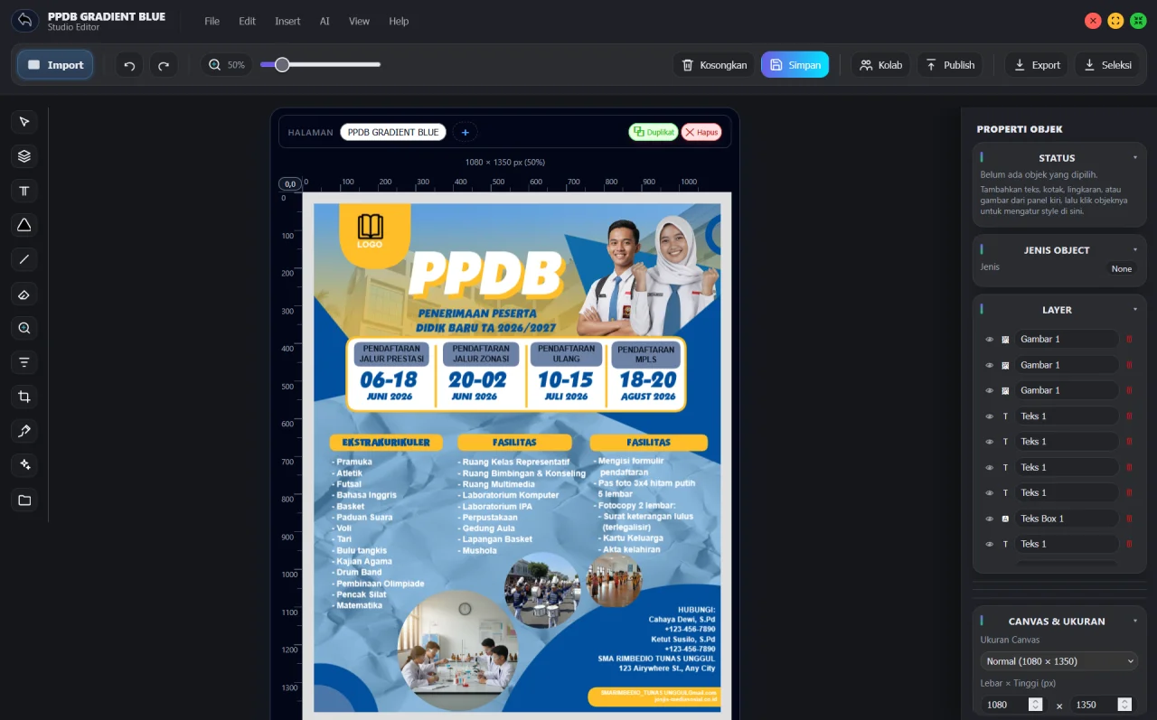 VibriCanvas - Web Based Photo and Video Design Studio — screenshot 5