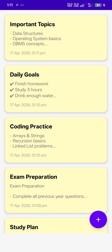 RikiNote - Secure Notes with PIN Lock | Android Studio Source Code — screenshot 4