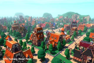 EPIC Fantasy Town - Low Poly 3D Art