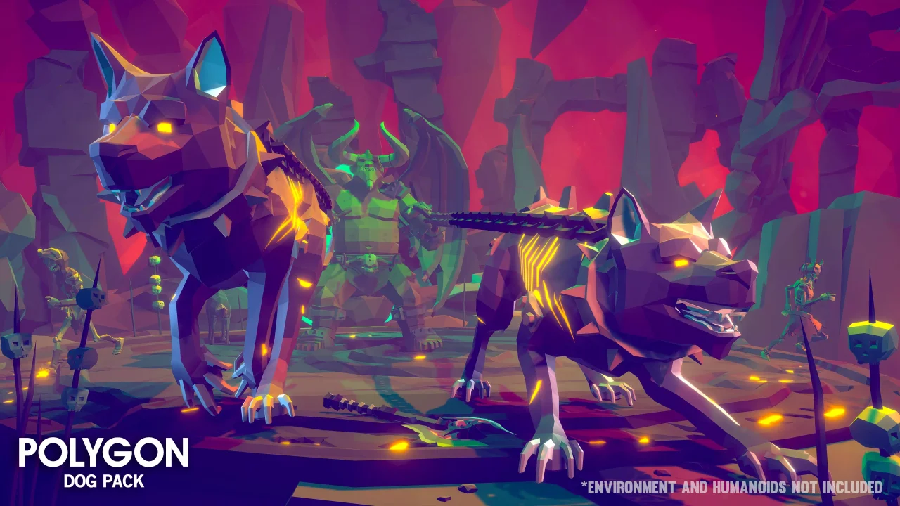 Dog Pack - Synty POLYGON - Dog Animations and Controller — screenshot 3