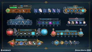 Fantasy Warrior HUD - Synty INTERFACE - GUI