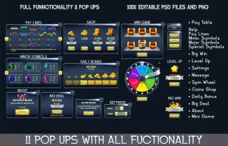 MK - Modern Suits Slot Asset