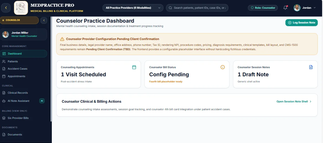 MedCare Pro - Medical Billing & Healthcare Practice Dashboard Template — screenshot 6