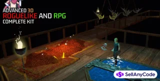 3D Roguelike RPG Complete Kit for Mobile and PC: TPS, Enemy AI, Puzzle and Props