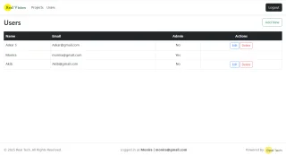 Real Vision - Advanced Project Management and Collaboration Tool | ASP.NET Core MVC - MSSQL