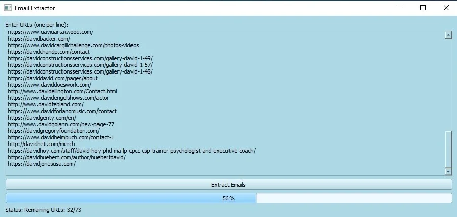 Unlimited Batch Email Extractor from Any Web Page — screenshot 1