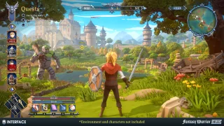 Fantasy Warrior HUD - Synty INTERFACE - GUI