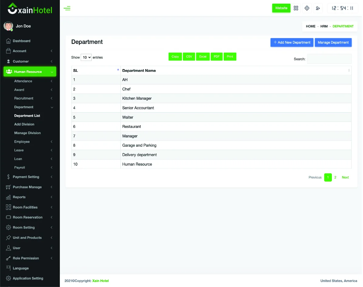Hotel Management System with Website — screenshot 3