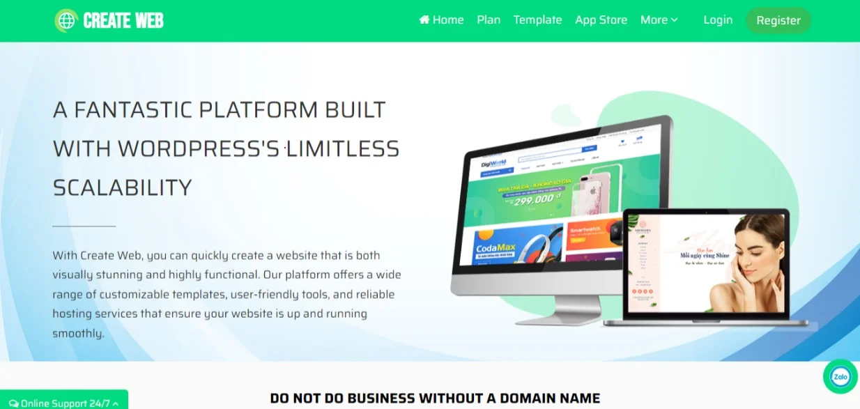 Automated Web Creation System (SaaS) — screenshot 1