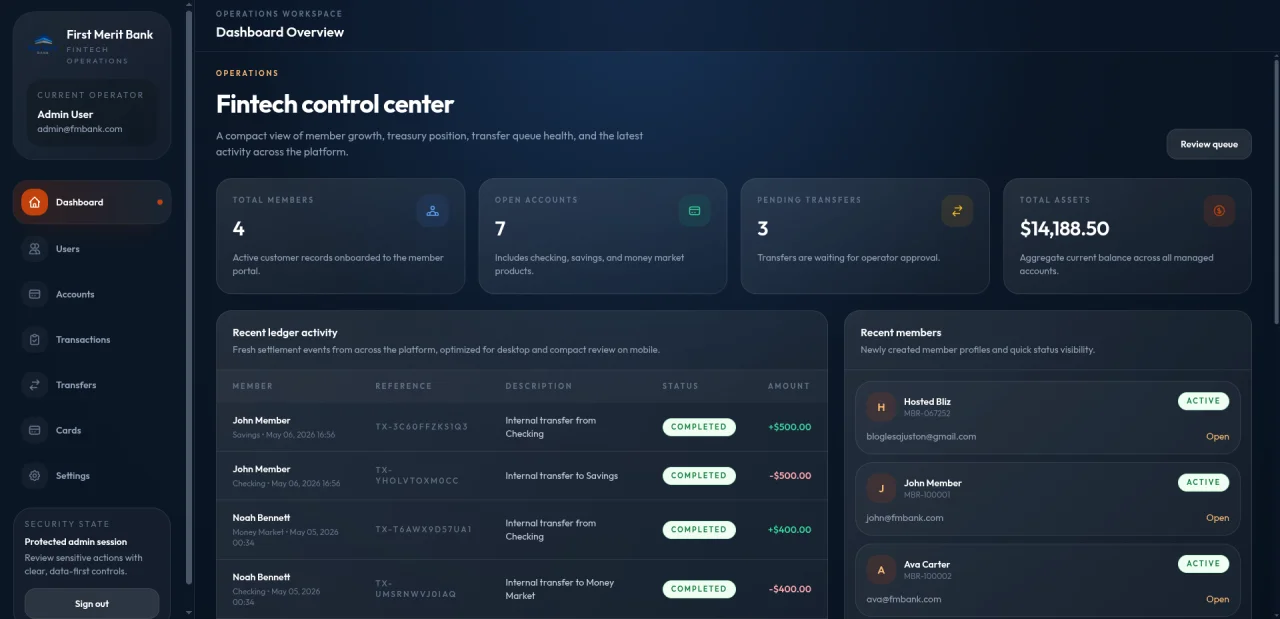 First MB - Laravel Finance Portal — screenshot 2