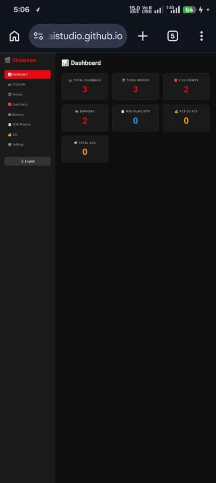 Streamixa - Android Live TV & Movie Streaming App | Admin Panel | Ads Ready — screenshot 4