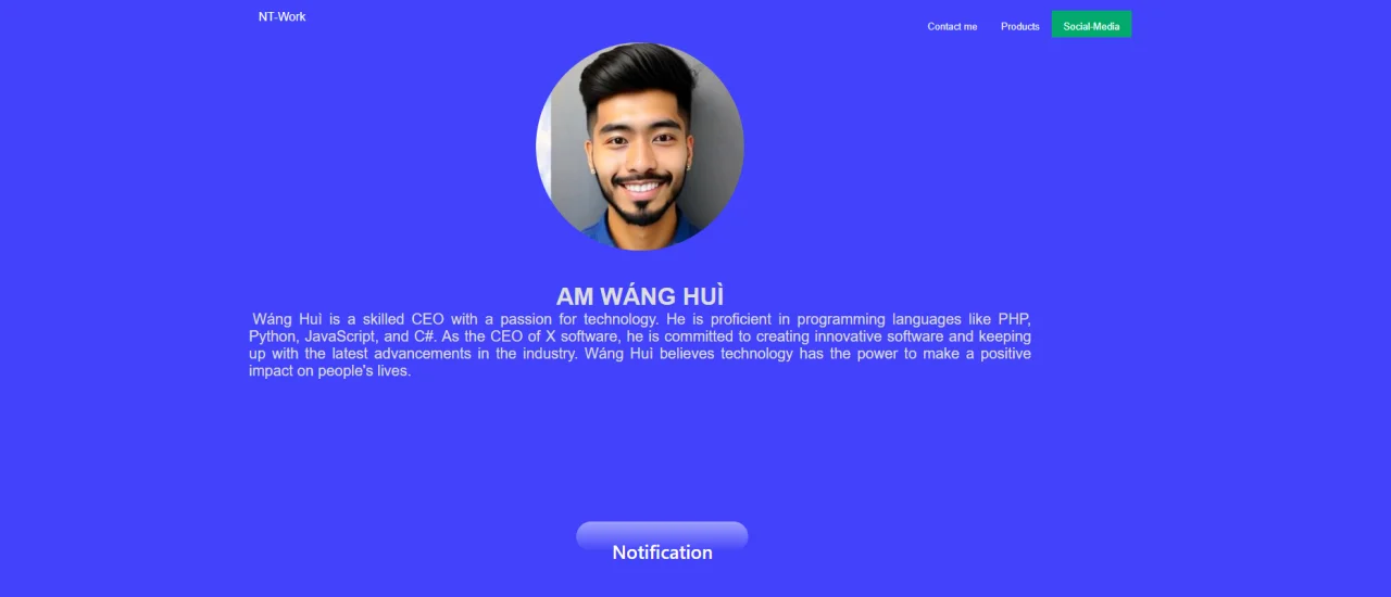 Web Profile — screenshot 1
