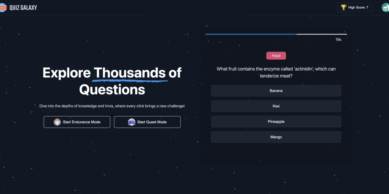 Quiz Galaxy — screenshot 1