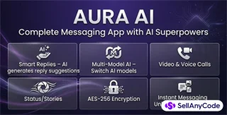 Aura AI - Android Messaging & AI Chat App Source Code