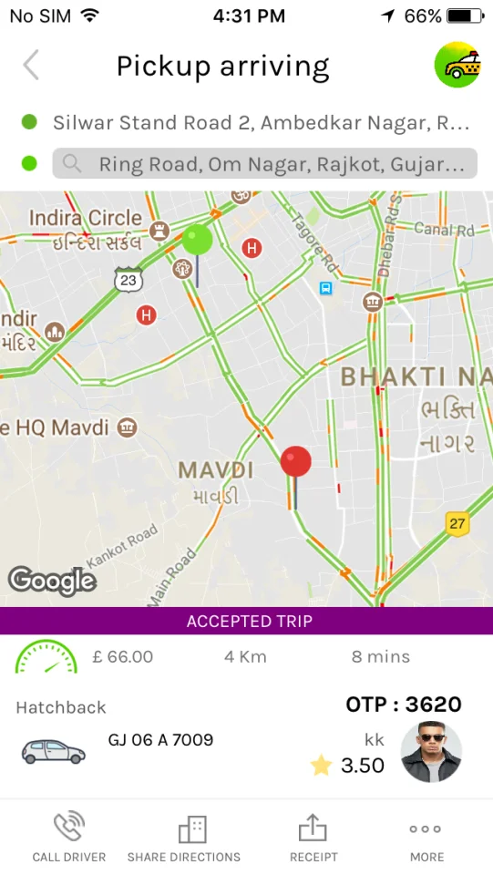 Taxi Booking App a Complete Clone of UBER with User — screenshot 4