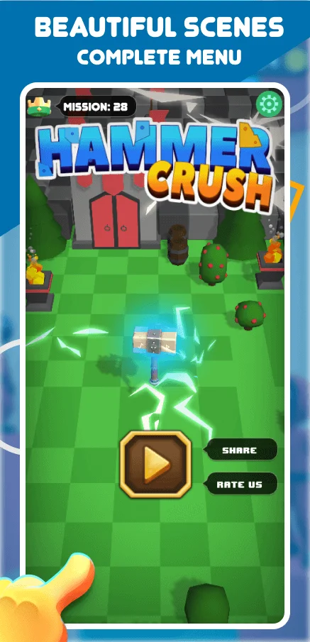 Hammer Crush | Hyper-Casual Game — screenshot 2