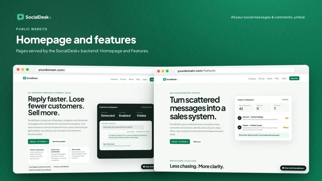 SocialDesk+ Omnichannel Social Commerce & Business Management Platform — screenshot 6