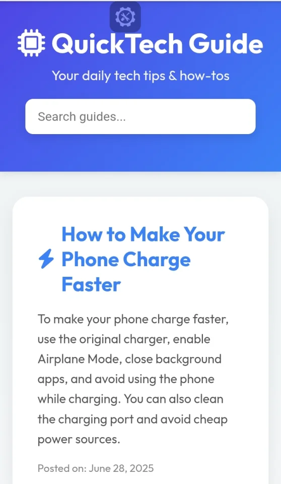 Tech Blog Light Version — screenshot 3