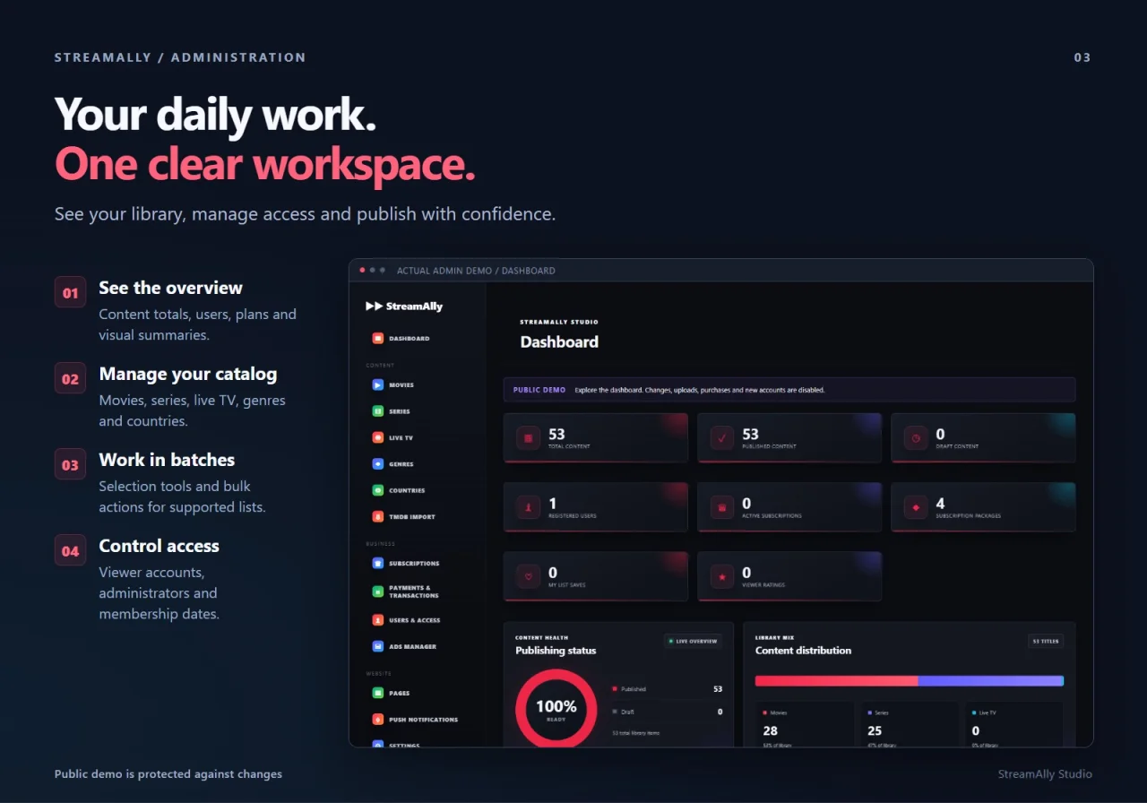 StreamAlly - OTT, Movies & Live Video Streaming Platform — screenshot 4