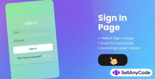 Modern Sign in Bootstrap Form