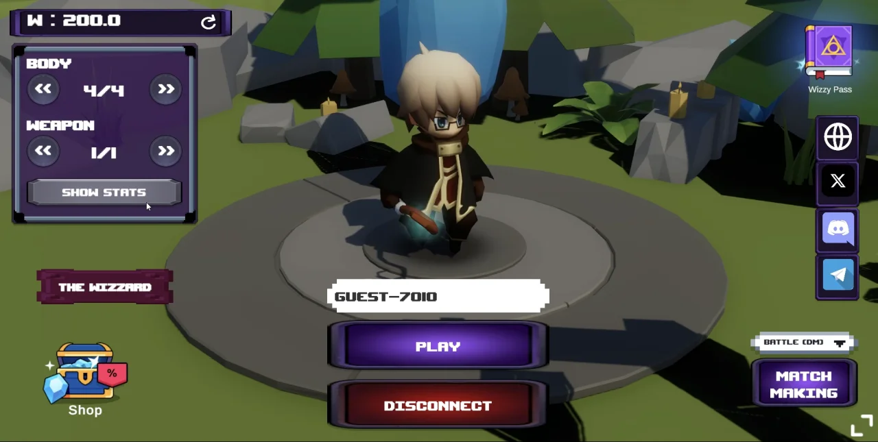Wizzy - Web3 Multiplayer Online Wizzard Battle (Blockchain Game/Gamefi) — screenshot 4