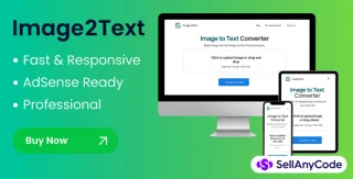 Image2Text - Image to Text Converter Website Script
