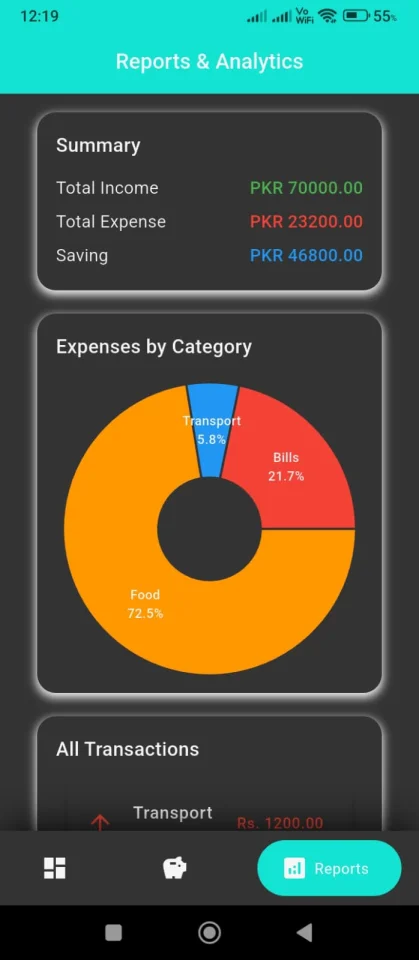 Personal Finance Manager — screenshot 2