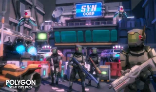 POLYGON Sci-Fi City - Low Poly 3D Art by Synty