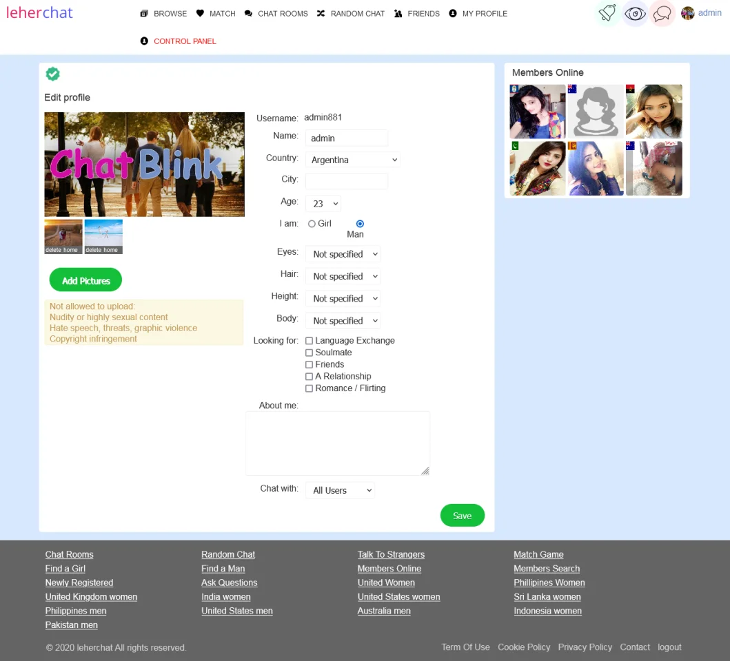 Group Chat Room Website Script with Audio, Video Call — screenshot 1