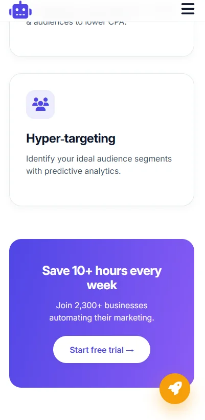 AI-Mate - AI Marketing Assistant Landing Page HTML Template — screenshot 5