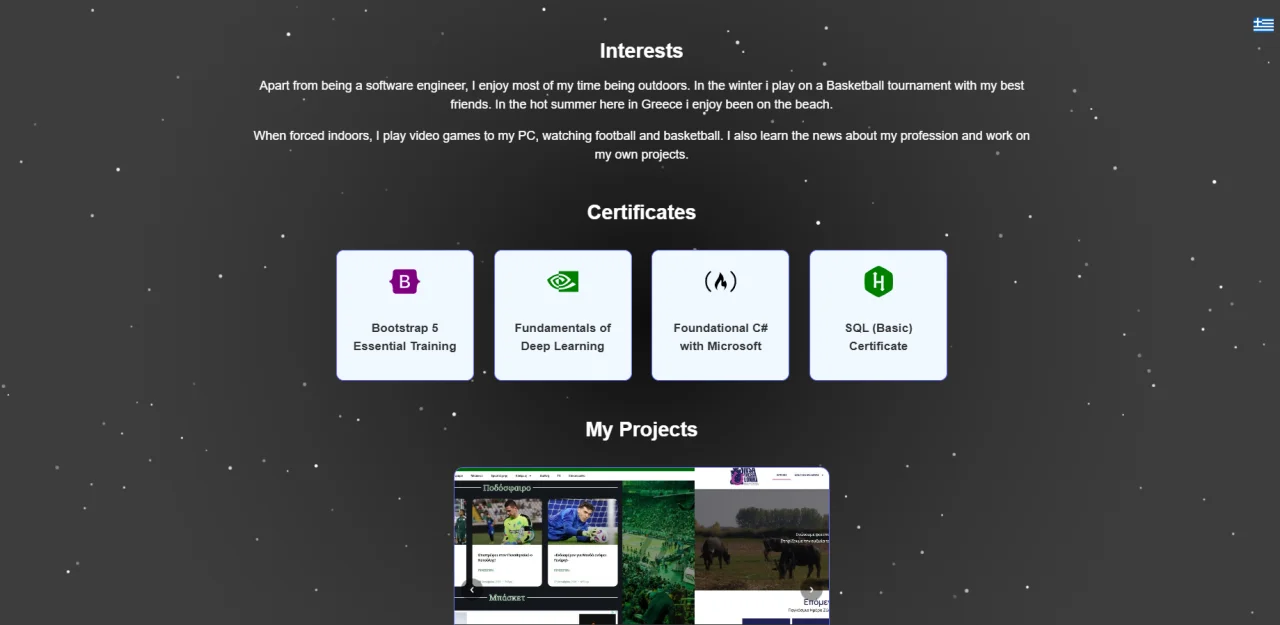 React Minimal Portfolio (CV Type) — screenshot 4