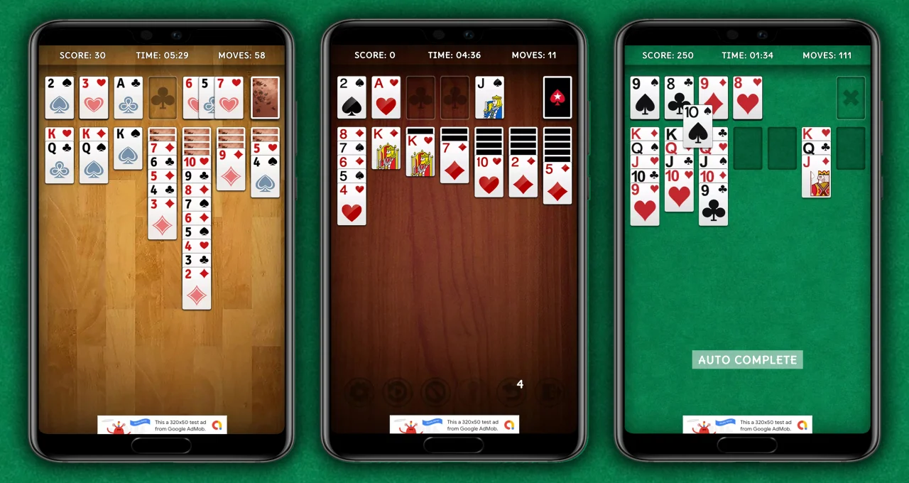 Klondike Solitaire Template (Portrait + Landscape) — screenshot 1