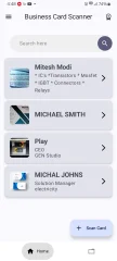 Business Card Scanner App Kotlin OCR + PDF/CSV E