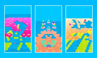 Hexagon Fall | Template + Editor