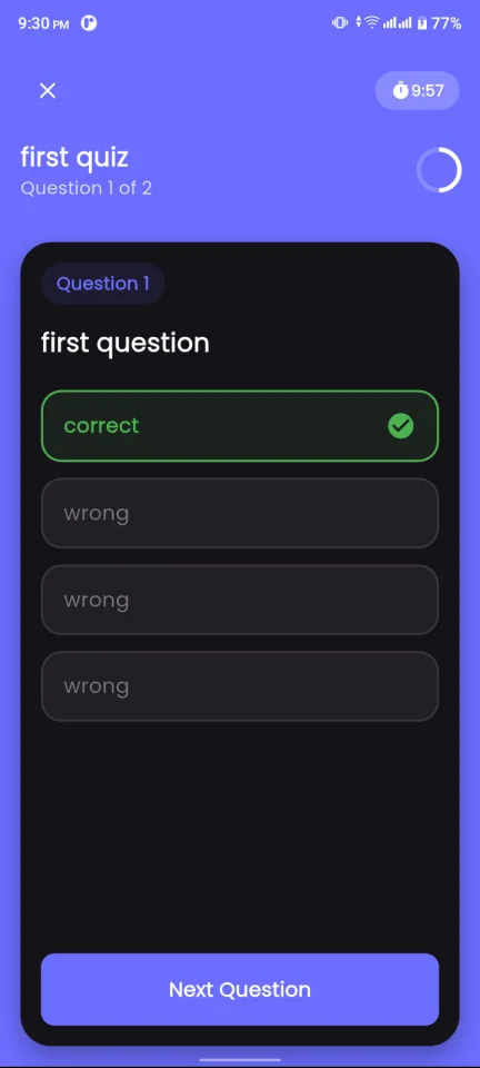 Quiz App with Admin Dashboard — screenshot 10
