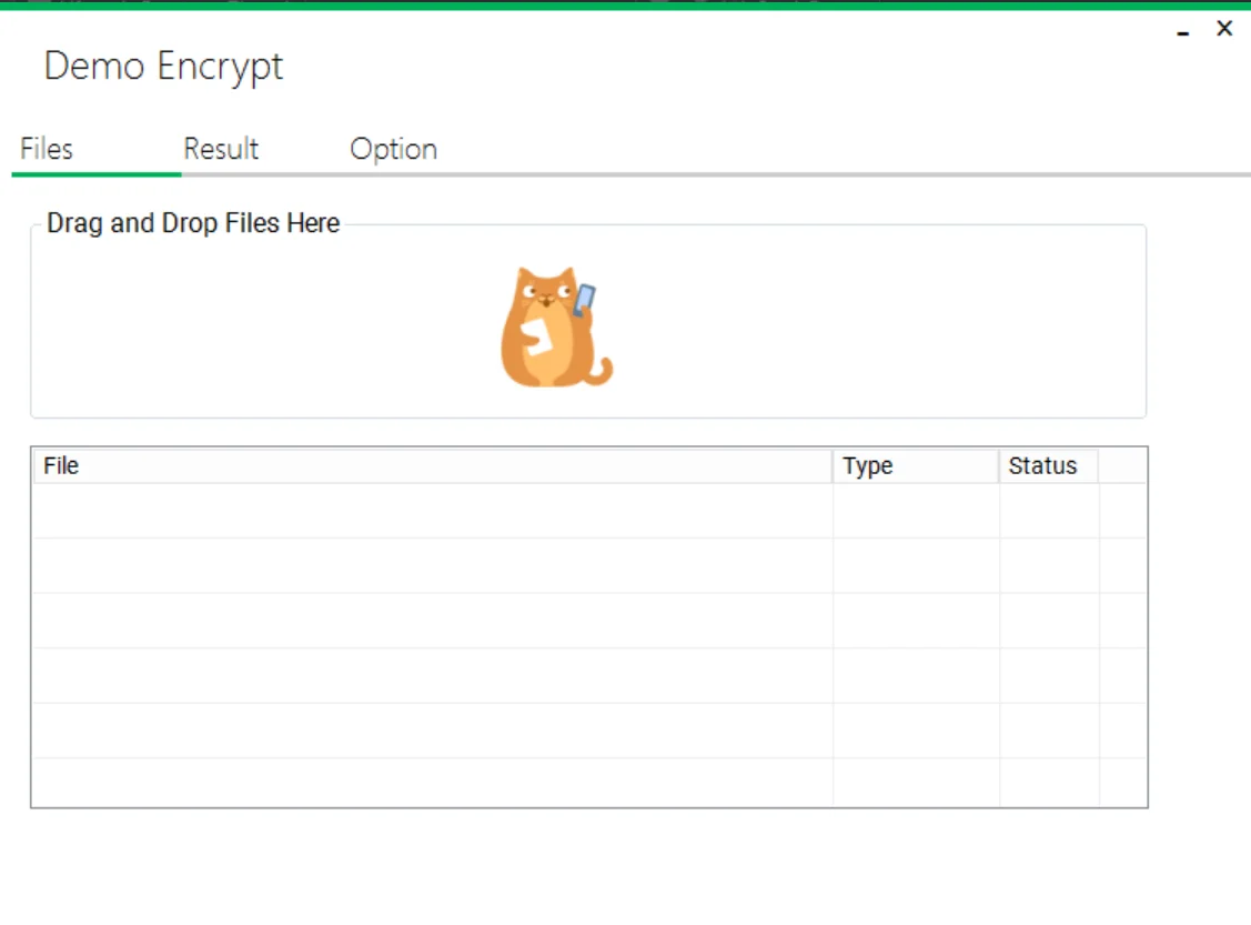 Demo: File Encryption and Decryption with the AES Algorithm — screenshot 1