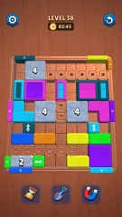 Color Block Jam 3D - Wood Block