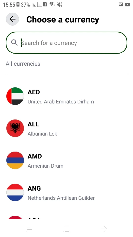 Currency Converter & Prices Tracker — screenshot 3